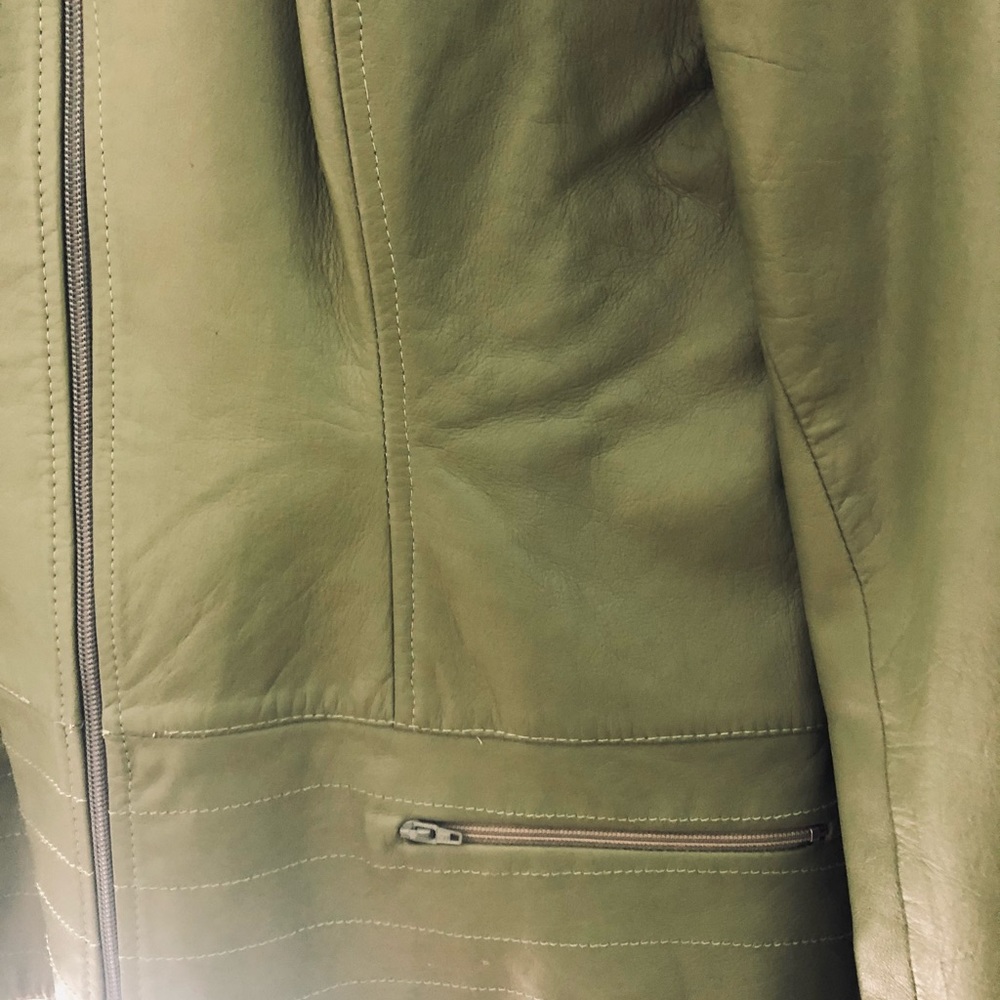 Designer Tailored Leather Jacket - image 3